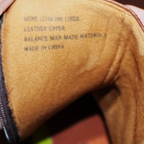 16a.  LN MENS FLORSHEIM  COMFORTECH ZIP ANKLE BOOTS - BROWN - 11EEE main image 6